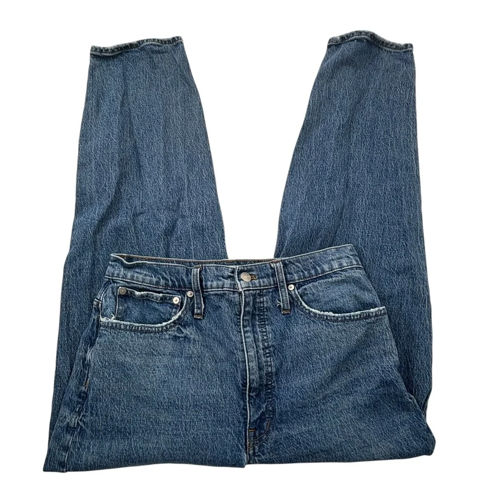 Madewell Women's Size 30T 30 Tall Raw Hems Balloon Jeans 27.5" Inseam - Picture 3 of 16